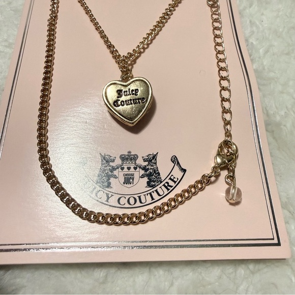 Juicy Couture Gold Heart Pendant Necklace - Picture 3 of 6